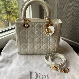 Dior Lady Medium Lambskin - Authentic